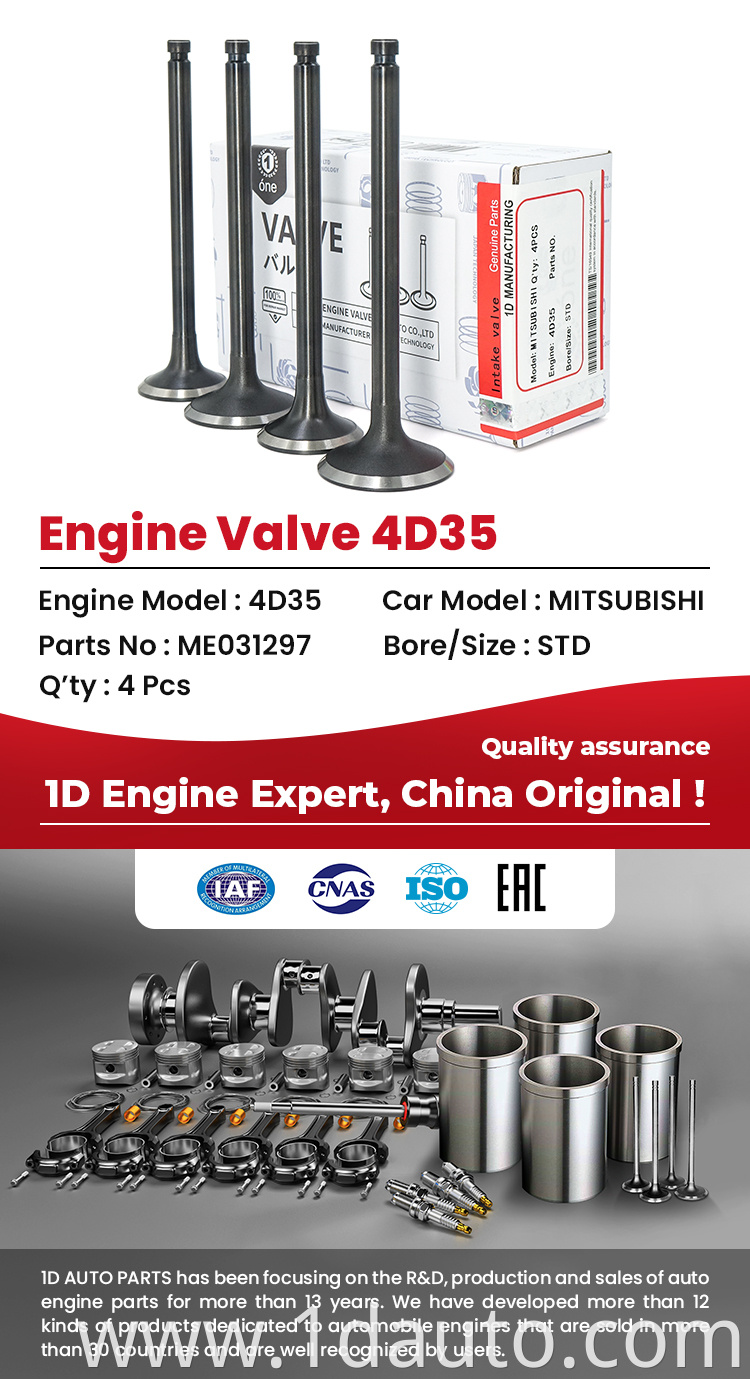 MITSUBISHI 4D35 Engine Valves 